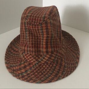 🔴CLEARANCE🔴 Goorin Brown and Orange Plaid Fedora